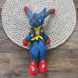 Pokemon Center Mega Lucario Plush 11” Nintendo 2014 Japan
